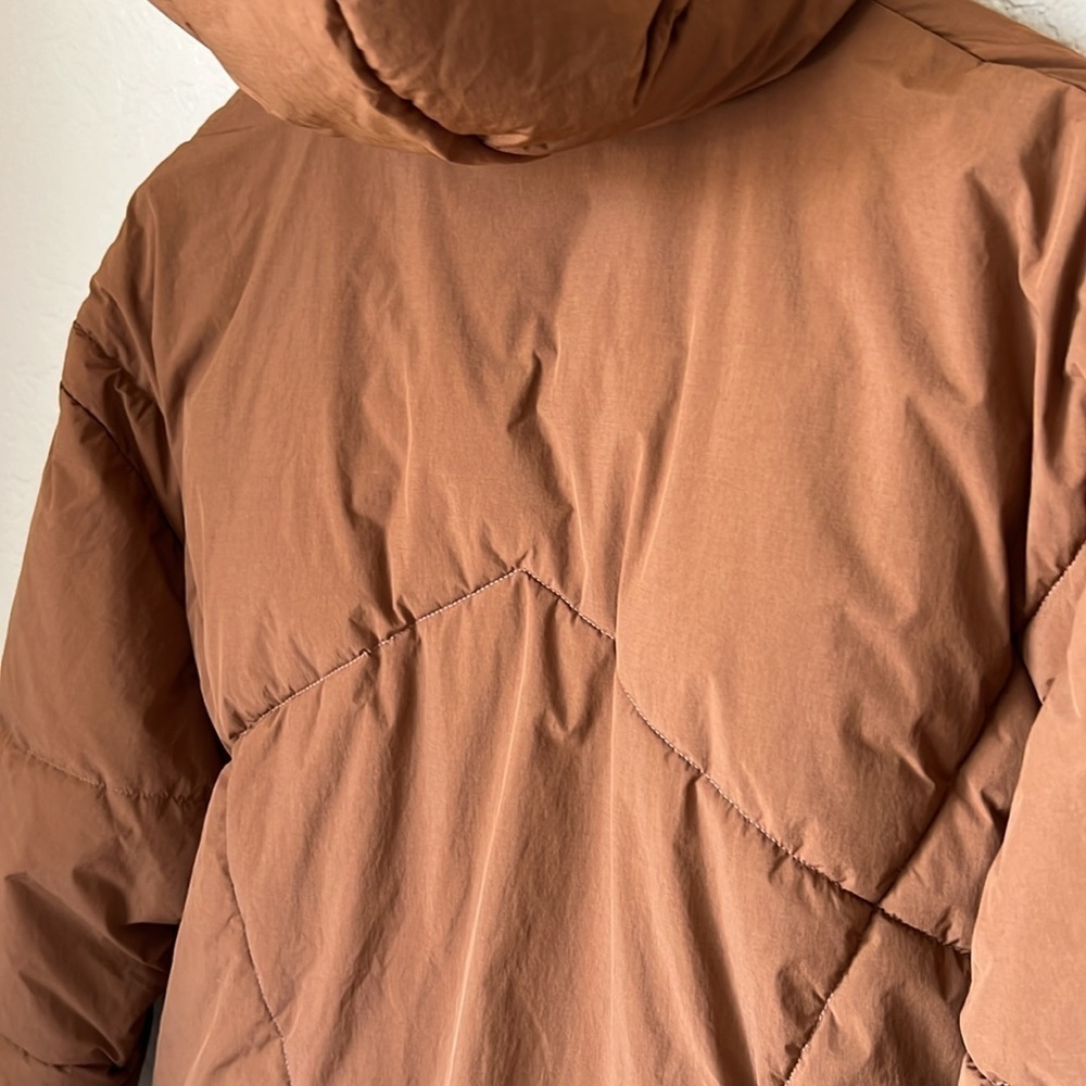 Essentiel antwerp brown and yellow chameleon puffer jacket - Picture 12 of 16